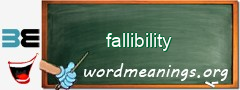 WordMeaning blackboard for fallibility